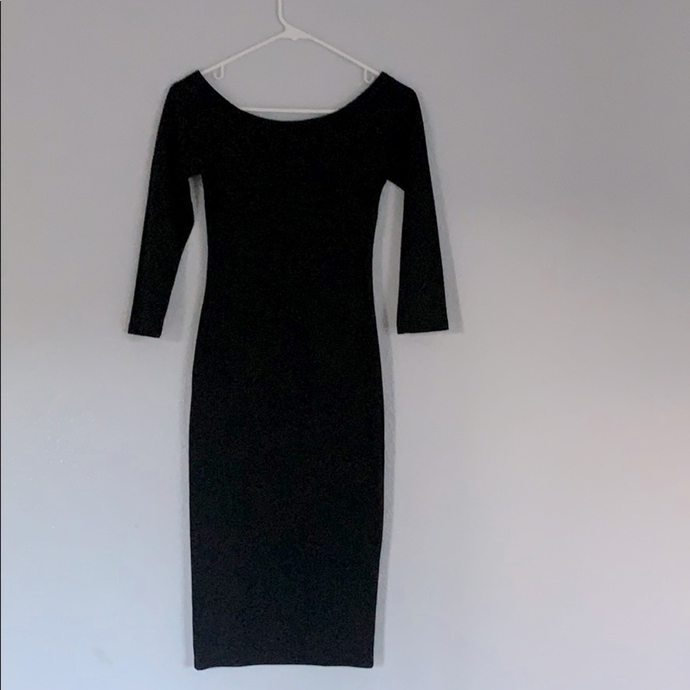 Off shoulder midi dress